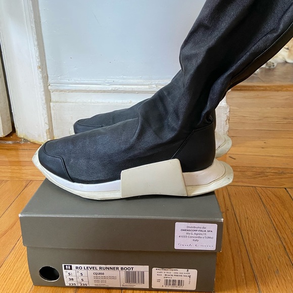 Rick Owens x Adidas Ro Level sock boots - Picture 1 of 8